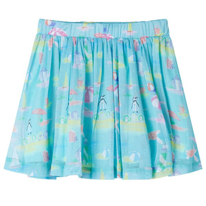 Children's Pleated Skirt Light Blue 140