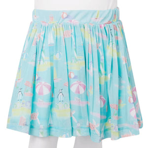 Children's Pleated Skirt Light Blue 140