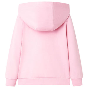 Kids' Zipper Hoodie Light Pink 92