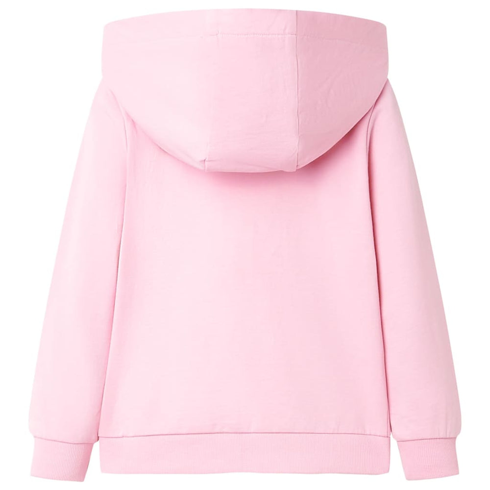 Kids' Zip-Up Hoodie Light Pink 116
