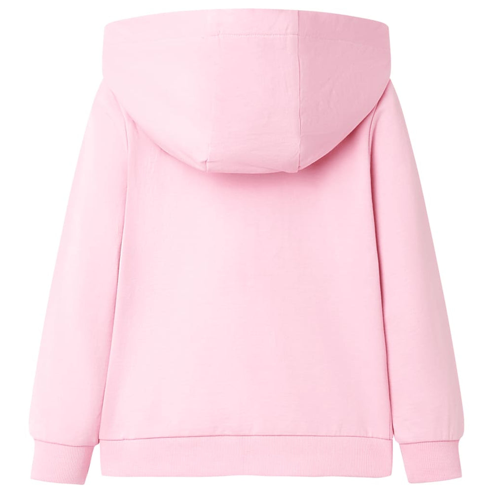 Kids' Zip-Up Hoodie Light Pink 128