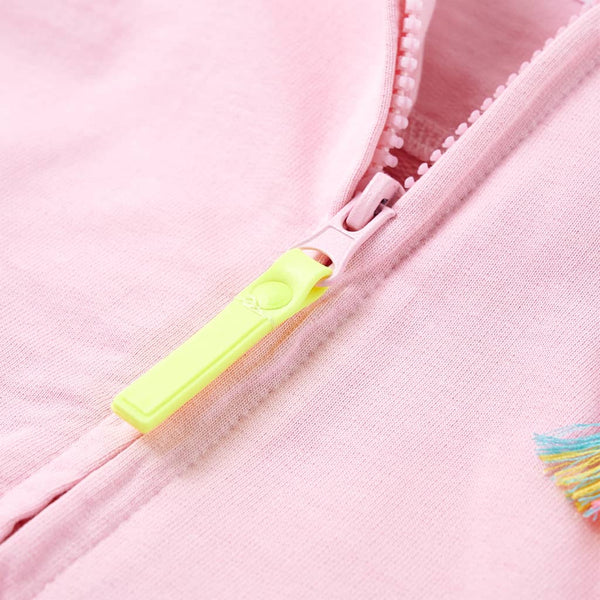 Kids' Zip-Up Hoodie Light Pink 128