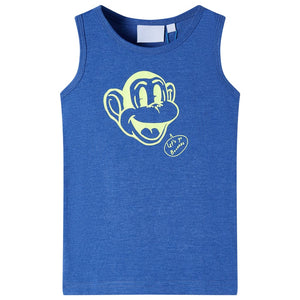 Kids' Tank Top Blue Mélange 104