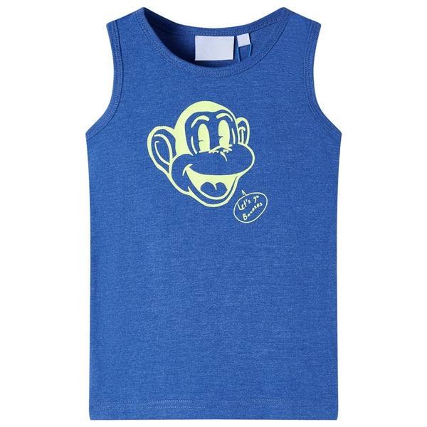 Kids' Tank Top Blue Mélange 104
