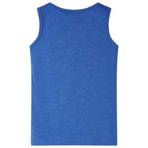 Kids' Tank Top Blue Mélange 104