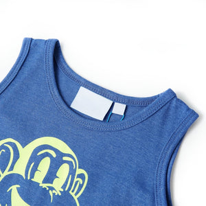 Kids' Tank Top Blue Mélange 104