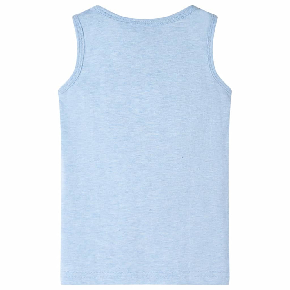 Kids' Tank Top Light Blue Mélange 116
