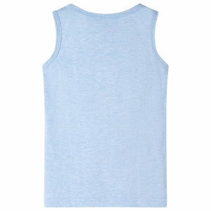 Kids' Tank Top Light Blue Mélange 116