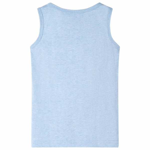 Kids' Tank Top Light Blue Mélange 116