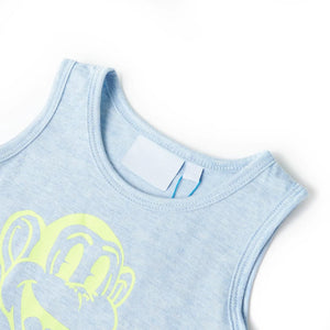 Kids' Tank Top Light Blue Mélange 128