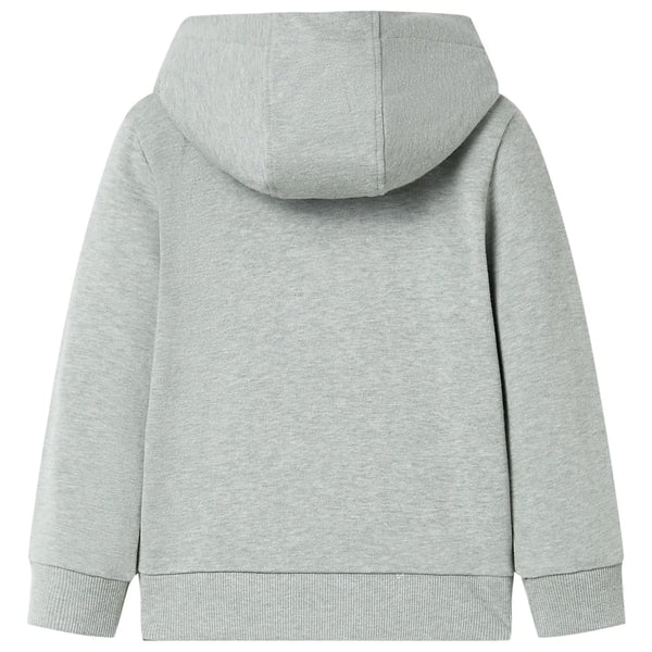 Kids' Zip-Up Hoodie Light Khaki Melange 104