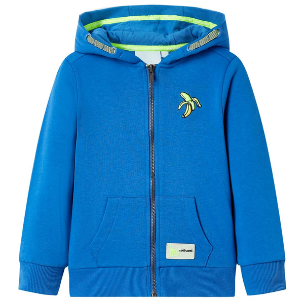 Kids' Zip-Up Hoodie Blue 104