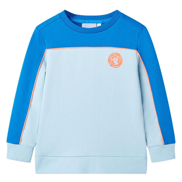 Children's Sweatshirt Bright Blue and Light Blue 140