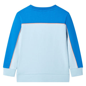 Children's Sweatshirt Bright Blue and Light Blue 140