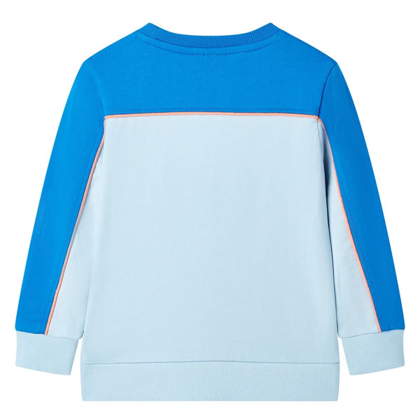 Children's Sweatshirt Bright Blue and Light Blue 140