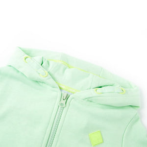 Kids' Zip-Up Hoodie Light Green 92