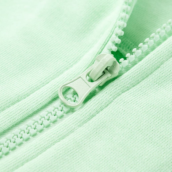 Kids' Zip-Up Hoodie Light Green 92