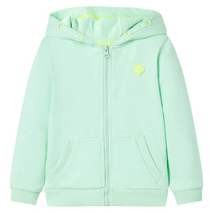 Kids' Hooded Zipper Sweatshirt Light Green 128