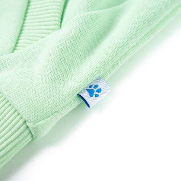 Kids' Hooded Zipper Sweatshirt Light Green 128