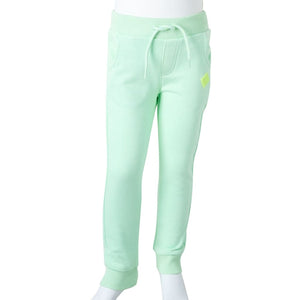 Kids' Tracksuit Bottoms Bright Green 104