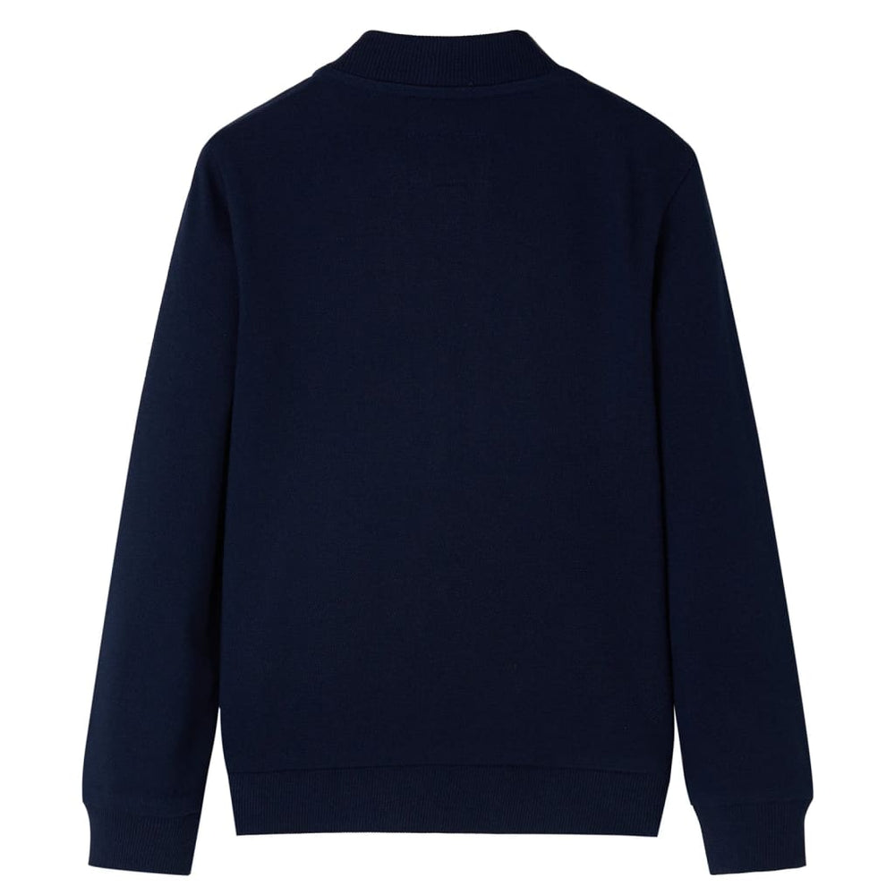 Kids' Zip-Up Sweatshirt Navy 116