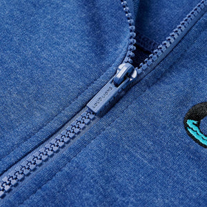 Kids' Zip-Up Hoodie Dark Blue Melange 92