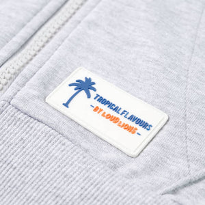Kids' Hooded Zipper Grey 92
