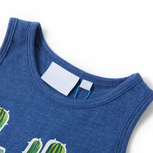 Children's Tank Top Dark Blue Marl 104