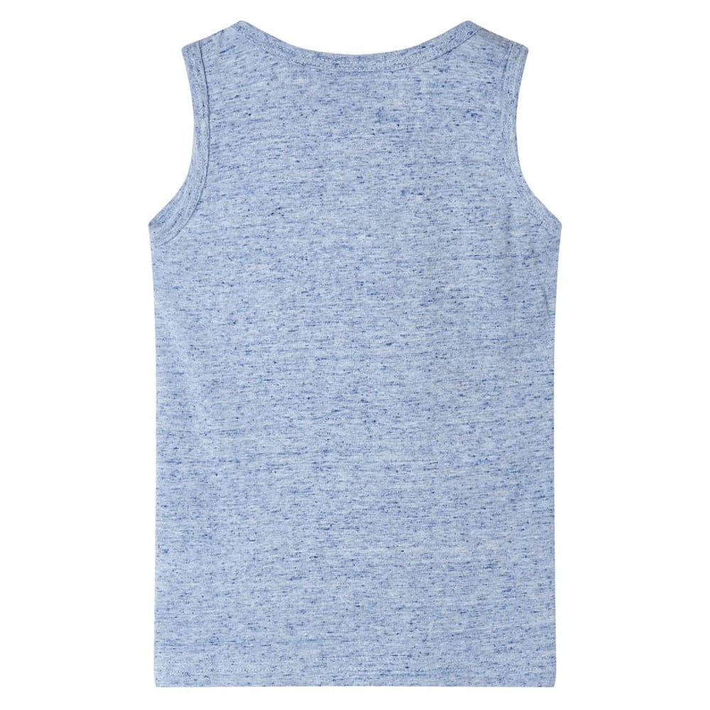 Kids' Tank Top Blue Mélange 104