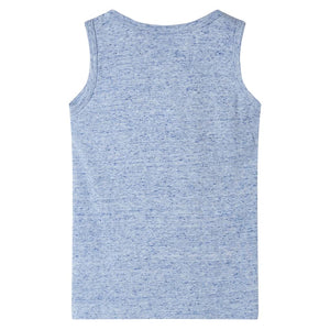 Kids' Tank Top Blue Mélange 104