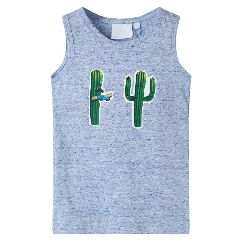 Children's Tank Top Blue Marl 140
