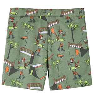Kids' Short-Sleeve Pajamas Light Khaki 116