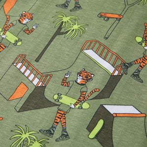 Kids' Short-Sleeve Pajamas Light Khaki 116