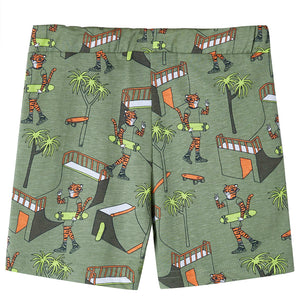 Kids' Short-Sleeve Pajamas Light Khaki 128