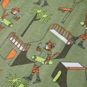 Kids' Short-Sleeve Pajamas Light Khaki 128