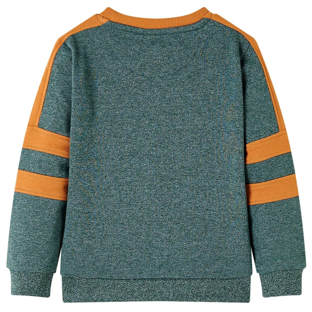 Kids' Sweatshirt Dark Green Mélange 92