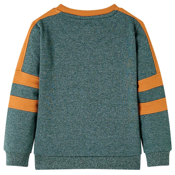 Kids' Sweatshirt Dark Green Mélange 92