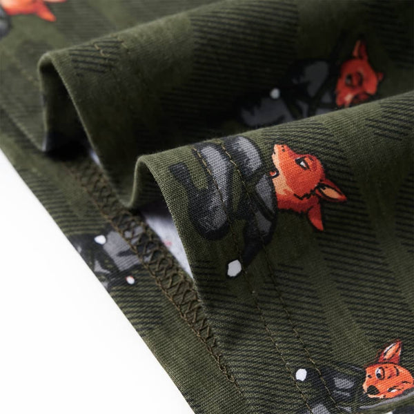 Kids' Long-Sleeved Pyjamas Khaki 92