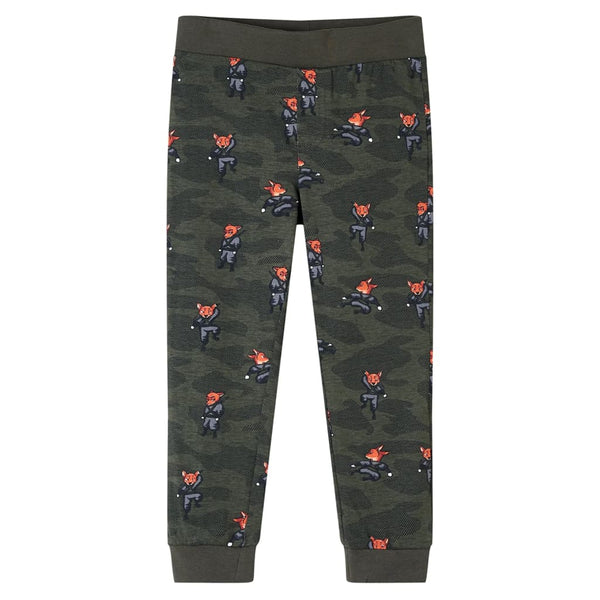 Kids' Long-Sleeved Pyjamas Khaki 104