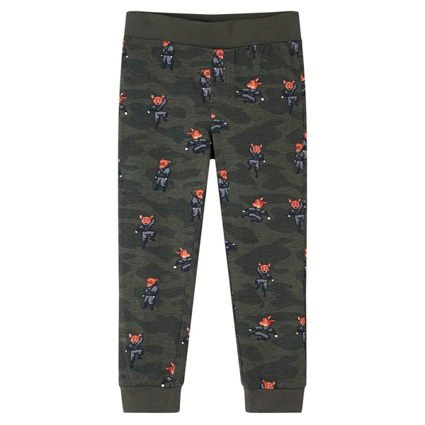 Kids' Long-Sleeved Pyjamas Khaki 116