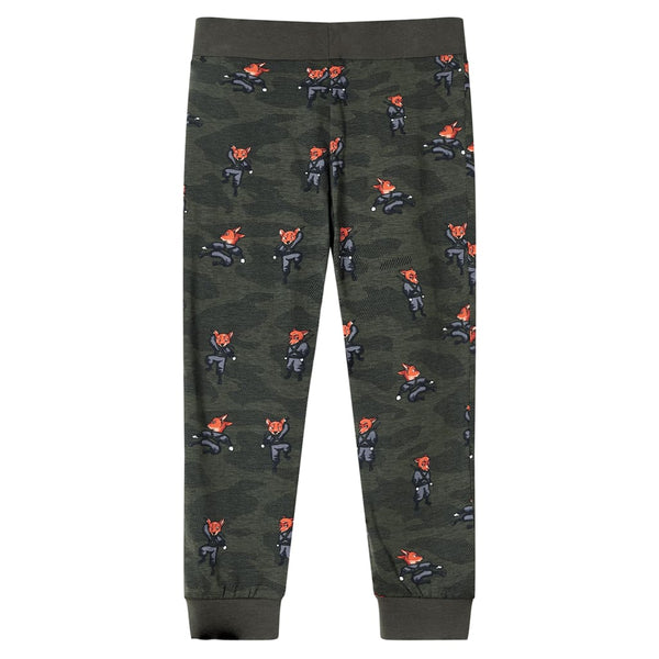 Kids' Long-Sleeved Pajamas Khaki 128