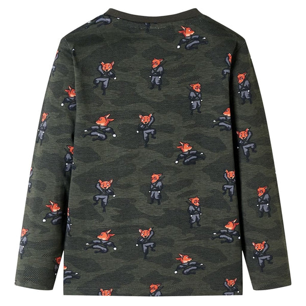 Kids' Long Sleeve Khaki Pajamas 140