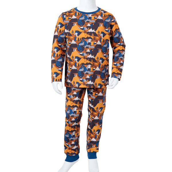 Children's Long-Sleeved Pajamas Cognac 104