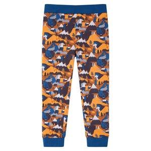 Kids' Long-Sleeved Pajamas Cognac 116