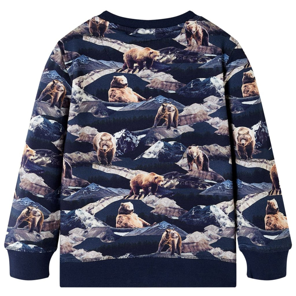 Kids' Sweatshirt Navy Blue 128