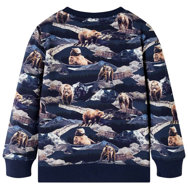 Kids' Sweatshirt Navy Blue 128