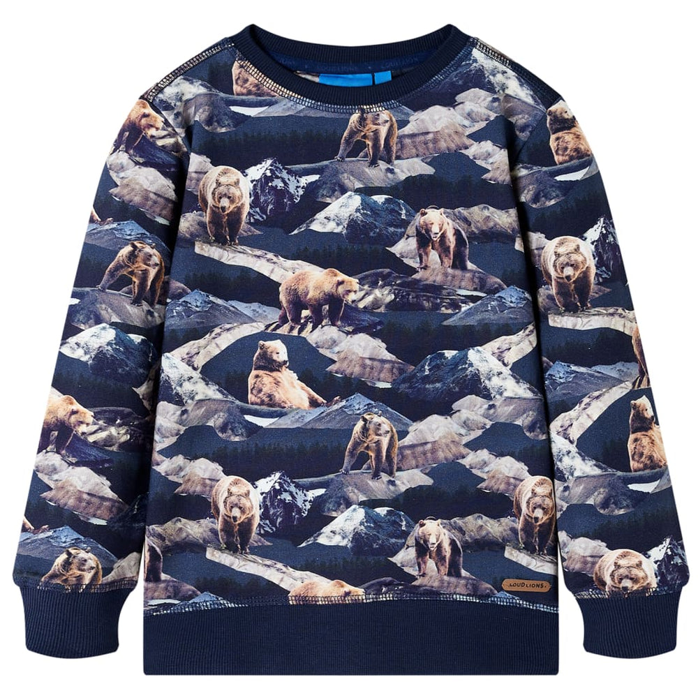 Kids' Sweatshirt Navy Blue 140