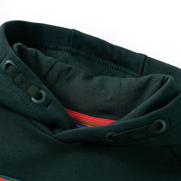 Kids' Hoodie Dark Green 128