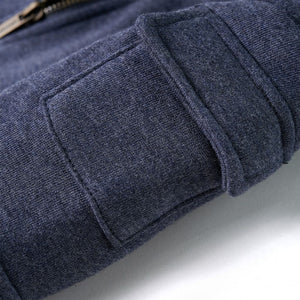 Kids' Zip-Up Hoodie Dark Blue Melange 92