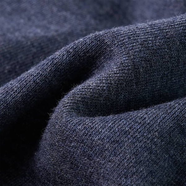 Kids' Hooded Zipper Sweatshirt Dark Blue Mélange 104
